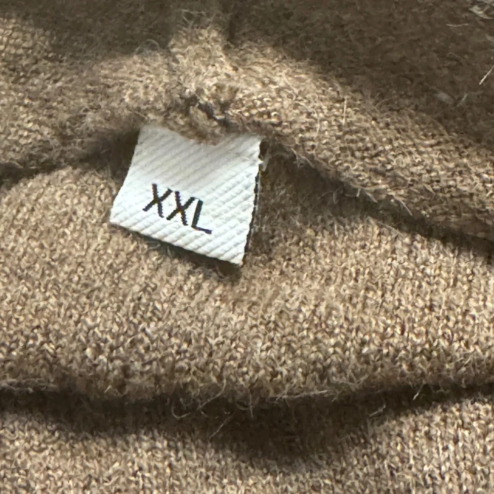 Long sleeve hooded open front cardigan in coffee